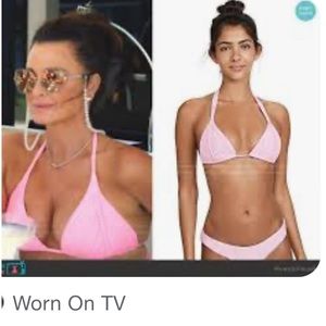 Lspace set! Top & Bottom bitsy cut M & PilyQ Isla top size B/C in pink LNWOT